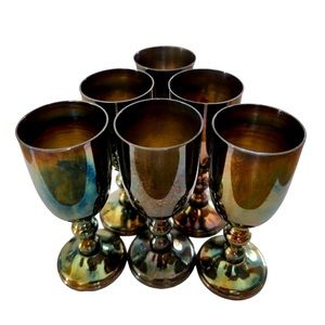 6 piece        mini wine goblets        BLACKINGTON